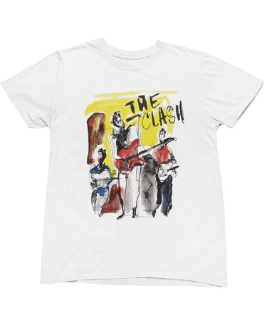 The Clash Band On Stage 1 Mens Graphic T-Shirt 8Ball